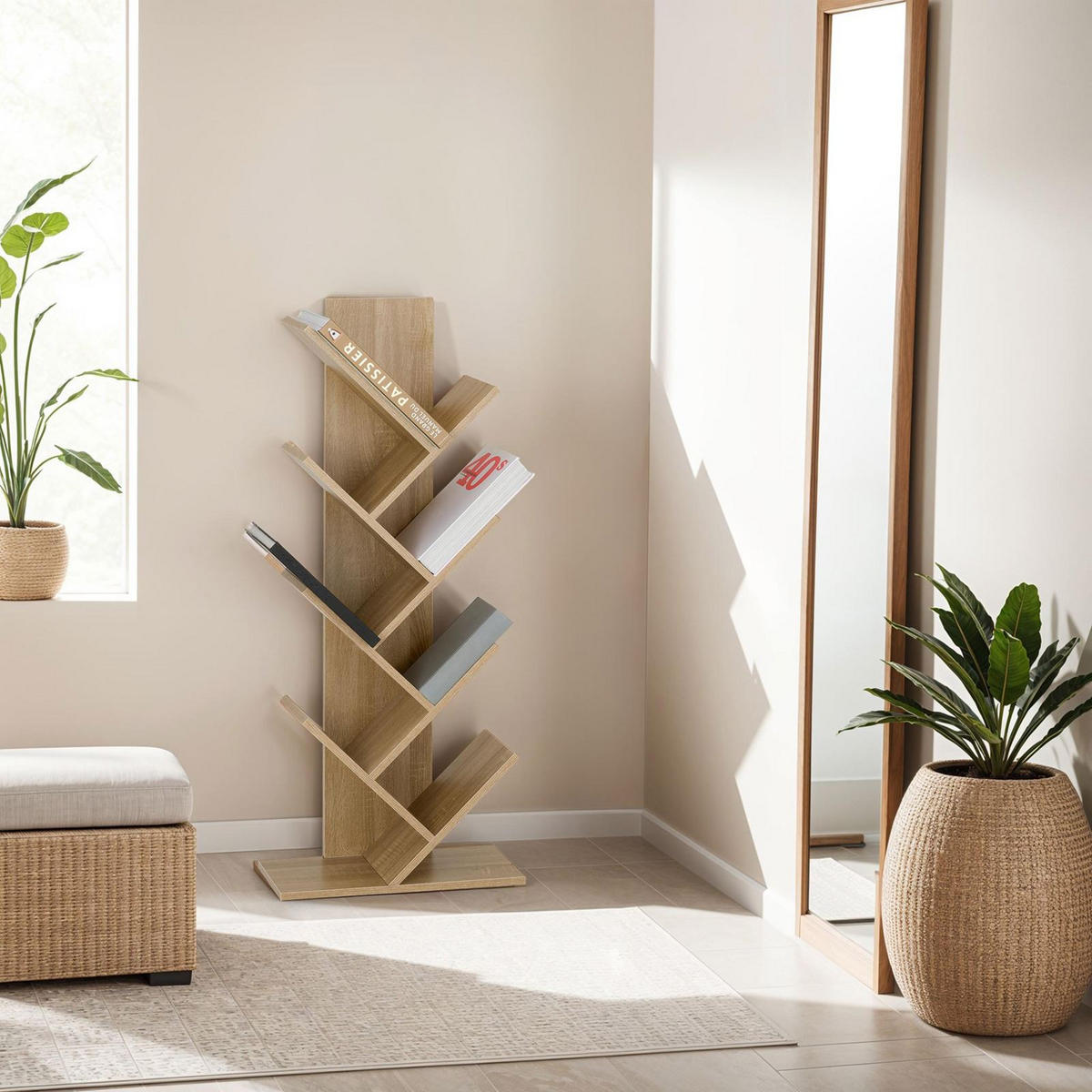 BÜCHERREGAL JULES Sonoma Eiche - Sonoma Eiche, Holzwerkstoff (48/116/23cm) - IDIMEX