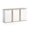 KOMMODE Novelli Sonoma 155 x 80 cm mit Türen - Sonoma Eiche, Holzwerkstoff (40/80/155cm) - Vicco