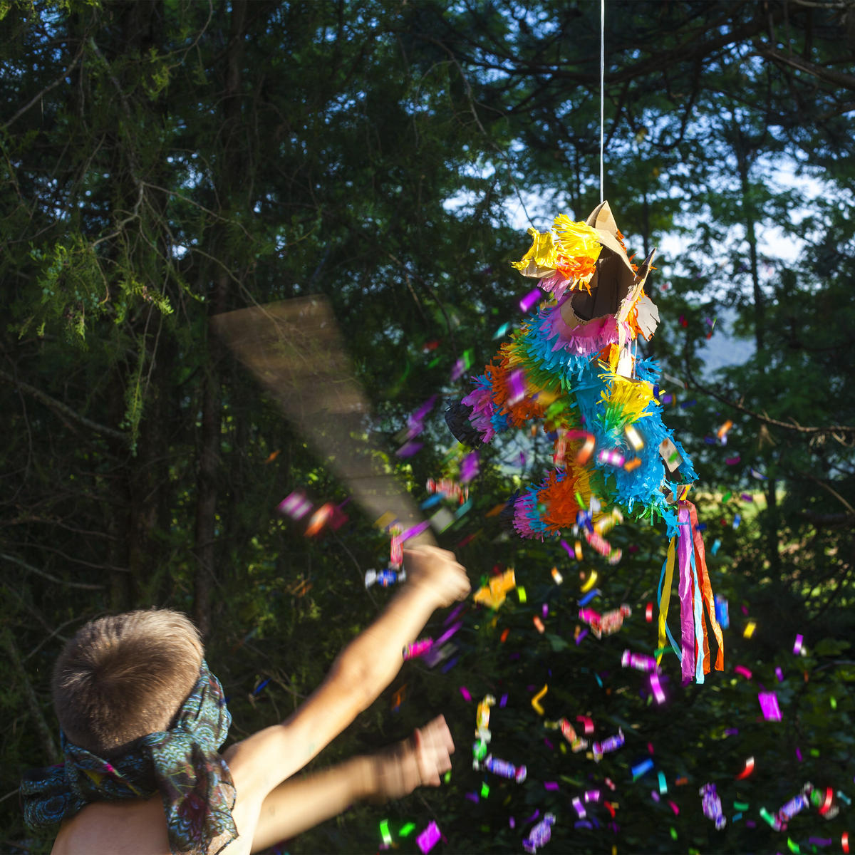 PINATA - Multicolor, Papier/Wellpappe (35/38/12cm) - Relaxdays