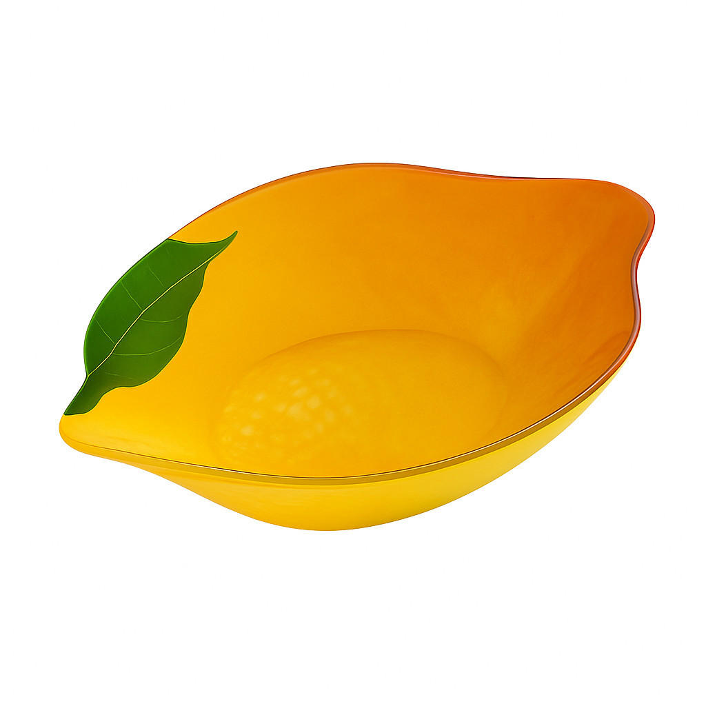 SERVIERSCHALE Aria Fresh Gelb 13x18xh4 cm Glas - Gelb, Glas (18/4/13cm) - Mondex