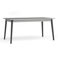 ESSTISCH Irelis Grau 220/80/90 cm – mit schwarzen Beinen - Schwarz/Grau, Holzwerkstoff/Metall (90/220/80cm) - AX Living