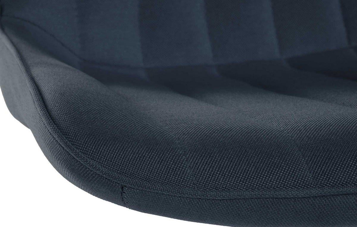 BARHOCKER Stoff dunkelgrau - Dunkelgrau/Schwarz, Textil/Metall (49.5/91/50cm) - CLP