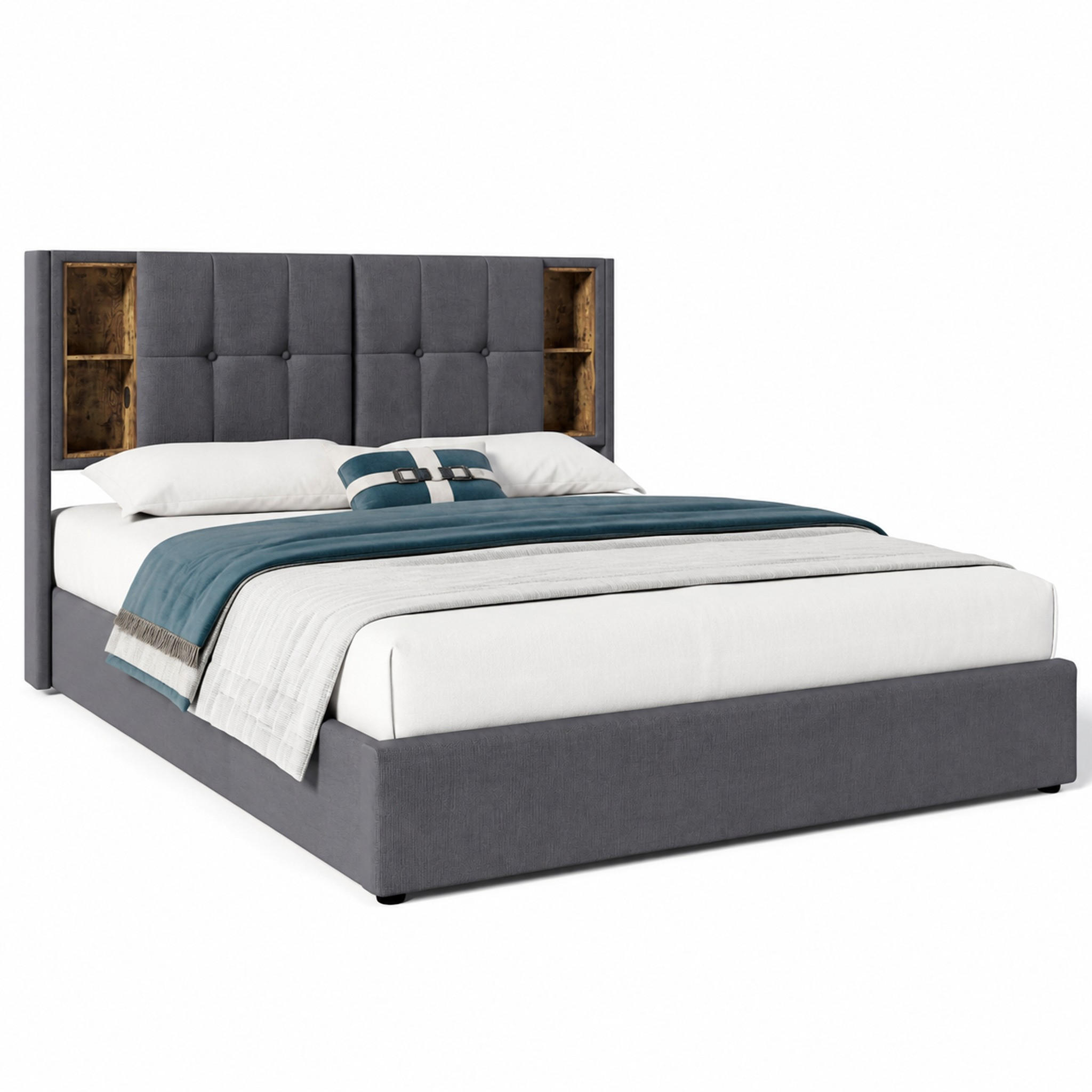 Meubliv Bett Grau 160x200 cm