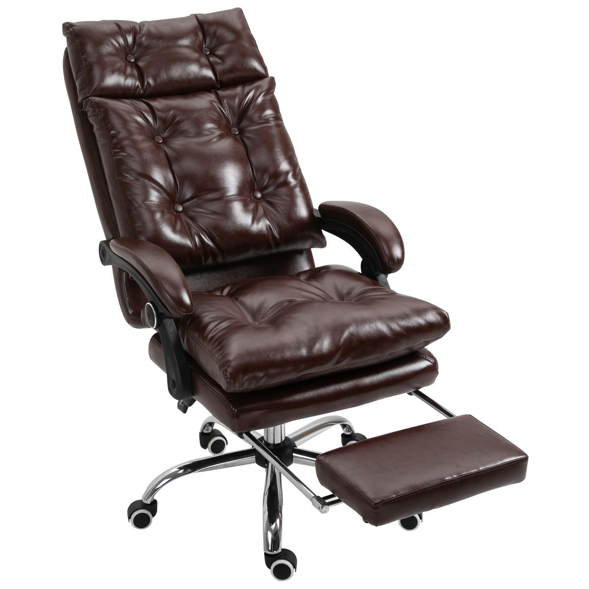 CHEFSESSEL DE-11765 70/72/121-130 cm Braun - Braun, Metall (70/130/72cm) - ComfortXL