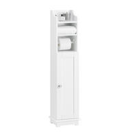 TOILETTENROLLENHALTER Weiß - Weiß, Holzwerkstoff (20/100/20cm) - SoBuy