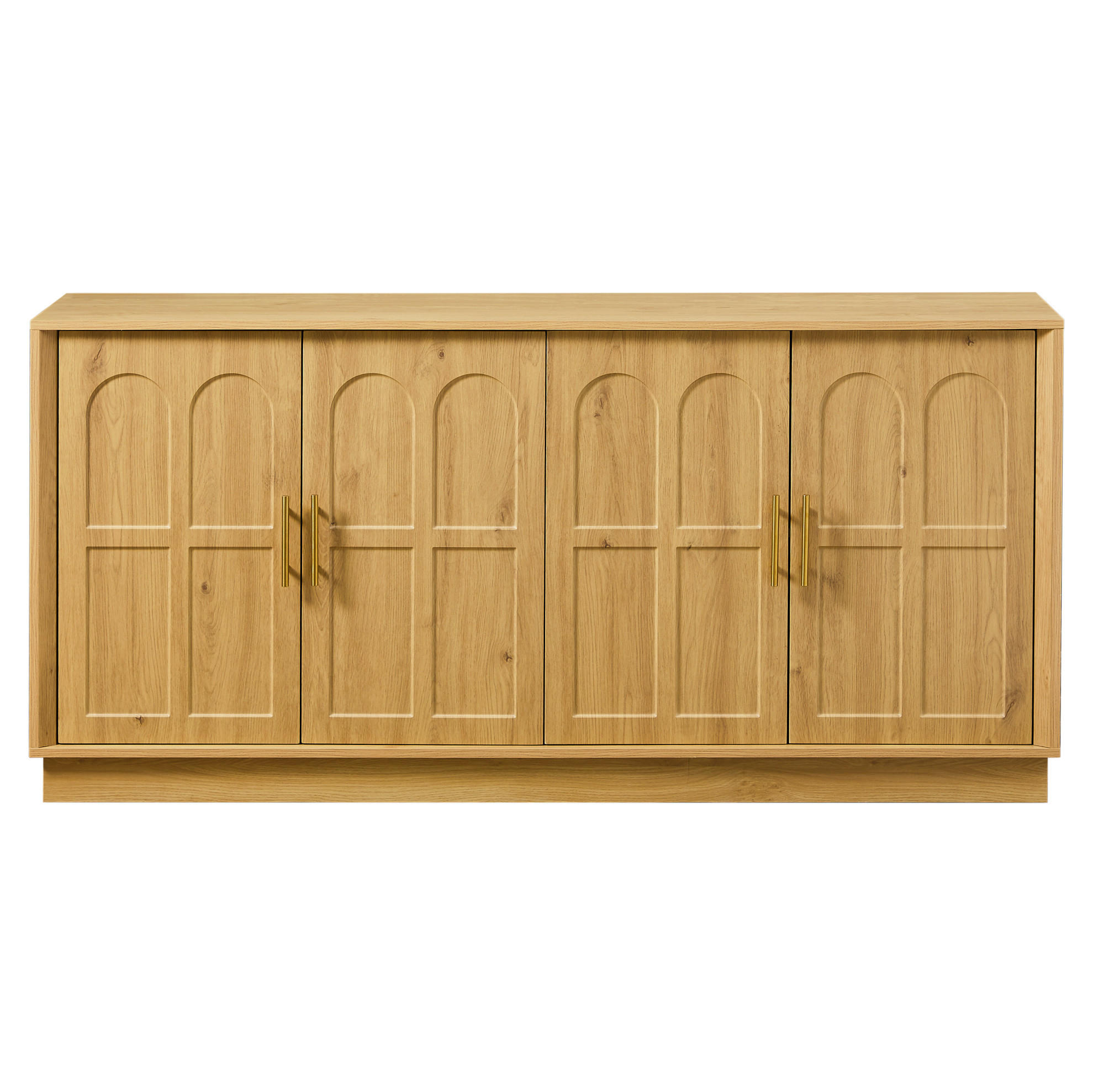 SIDEBOARD 169/40/80 cm Natur aus MDF mit verstellbaren Einlegeböden - Naturfarben, Holzwerkstoff (40/80/169cm) - OKMYHOME