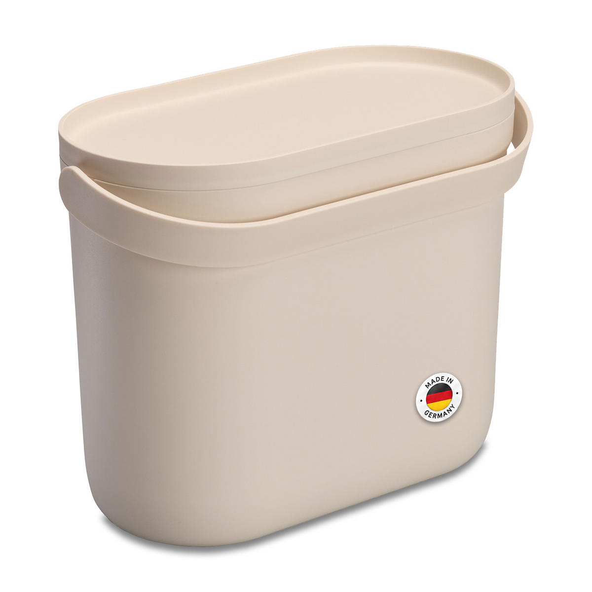 BIOMÜLLEIMER 8 L, sandbeige - Beige, Kunststoff (16/25/31cm) - GARANTIA