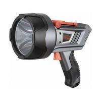 TASCHENLAMPE Grau LED 500 Lumen 5 W wiederaufladbar - Grau, Kunststoff (13/7/16cm) - Black & Decker