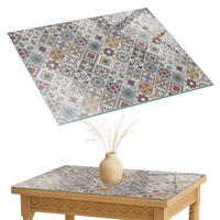 TISCHPLATTE 80x60 cm Mosaikmuster mit Ornamenten - Multicolor/Grau, Glas (0.4/80/60cm) - TULUP