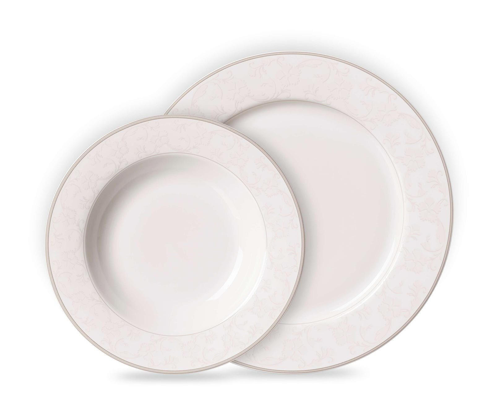 TAFELSERVICE Isabella creme 12er Set - Creme, Keramik (18/28/28cm) - Ritzenhoff Breker