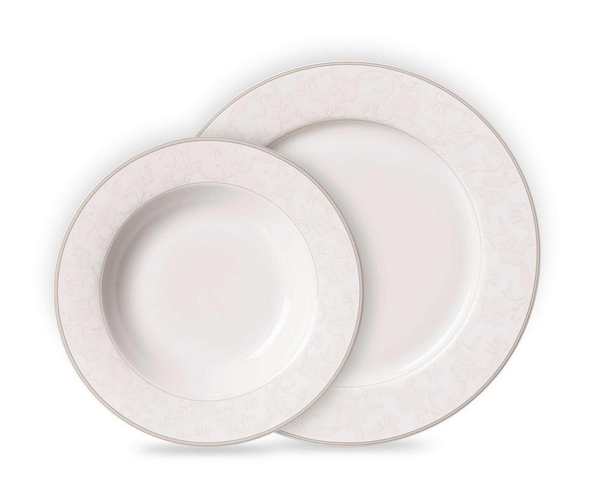TAFELSERVICE Isabella creme 12er Set - Creme, Keramik (18/28/28cm) - Ritzenhoff Breker