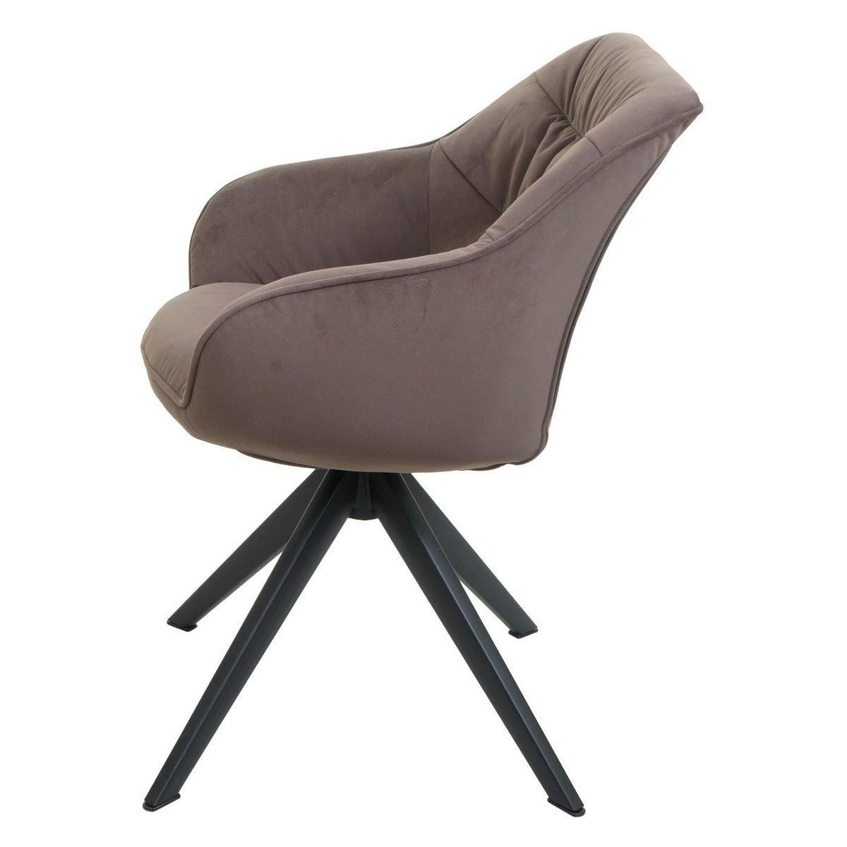 JEDILNIŠKA STOL Brown - rjava, tekstil (59/84/52cm) - MCW