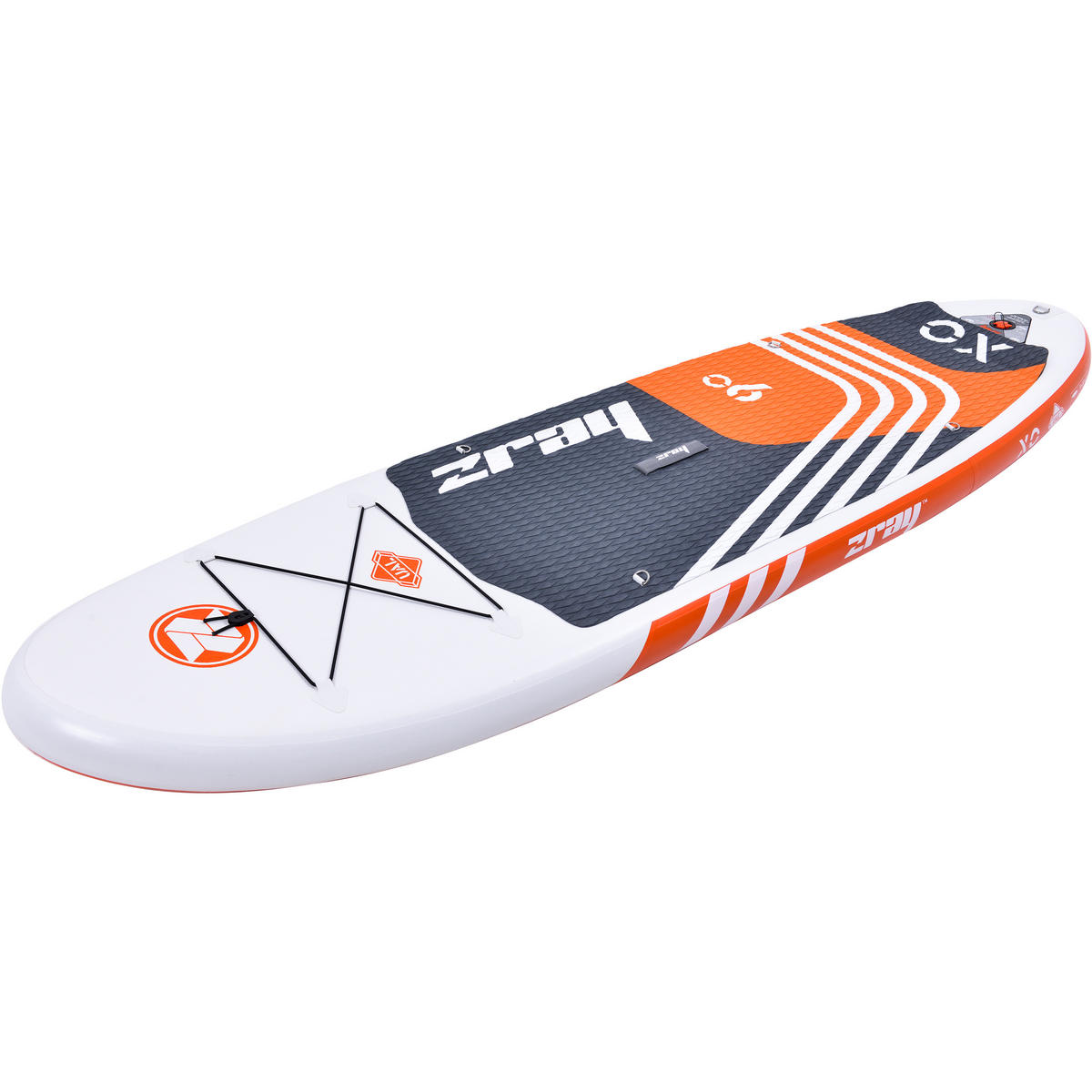 STAND-UP-PADDLE-BOARD X0 SUP Komplettset 275 x 76 x 13 cm mit viel Zubehör - Orange, Kunststoff (275/76/13cm) - Zray