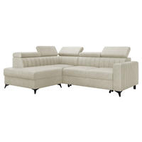 ECKSOFA Milano 2RRLXP, Seite: Links LXP+R+2R - Mokka, Holz/Textil (249/195cm) - MIRJAN24