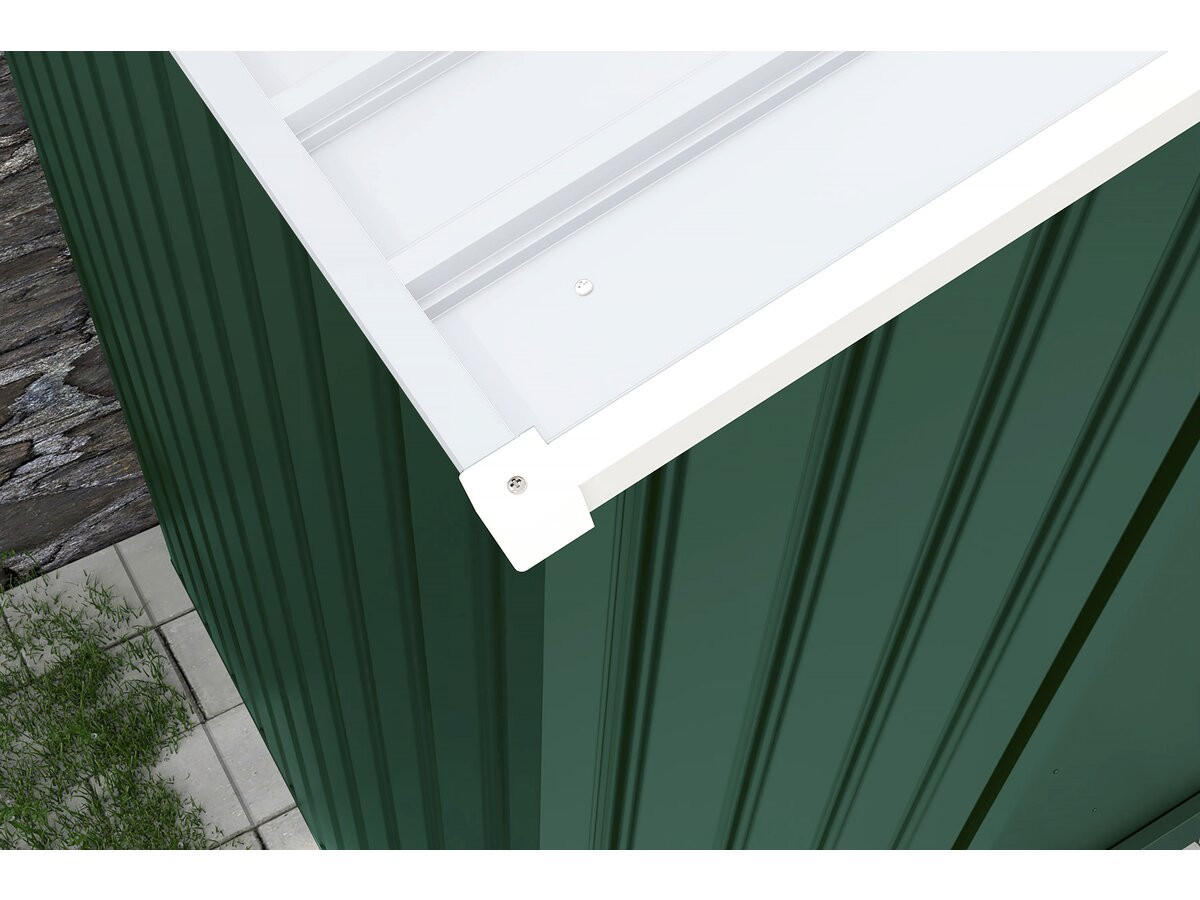 METALL-GARTENHAUS rosas Grün - Grün, Metall (81/203/181cm) - Habitat Garten