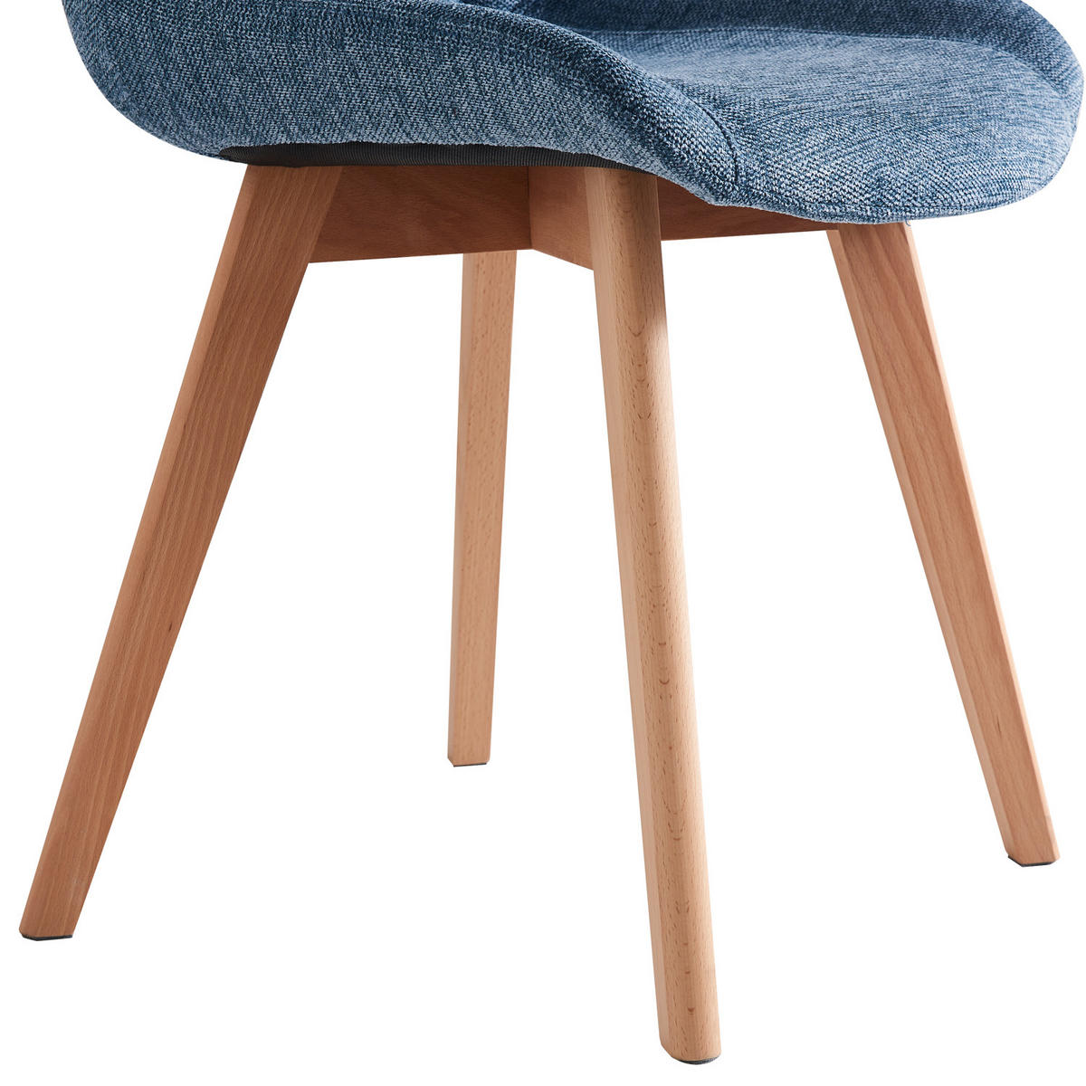 STUHL TANIA Blau 2 Stück - Blau, Holz/Textil (52/88/60cm) - B&D Home