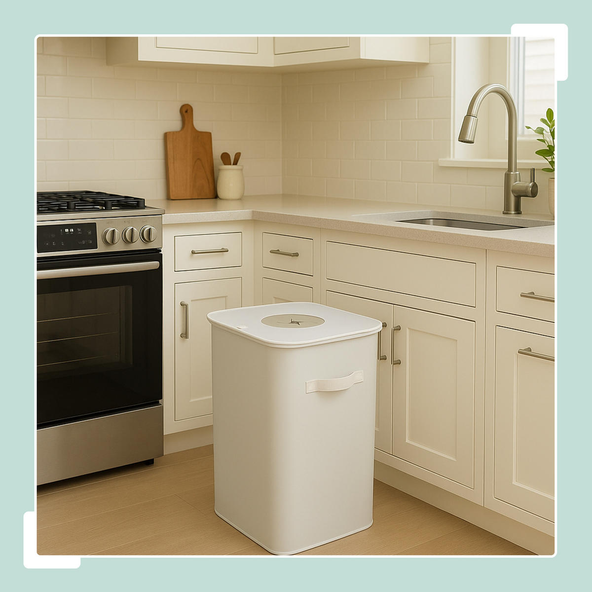 PFANDFLASCHEN-SAMMELBEHÄLTER - Beige, Kunststoff/Textil (43/70/33cm) - Relaxdays