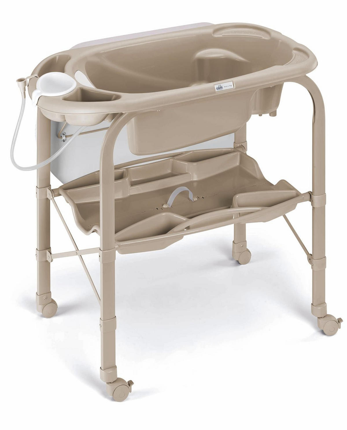WICKELTISCH mit Badewanne Cambio für Babys - Beige, Kunststoff (54/965/95cm) - Cam il Mondo del Bambino S.p.A.