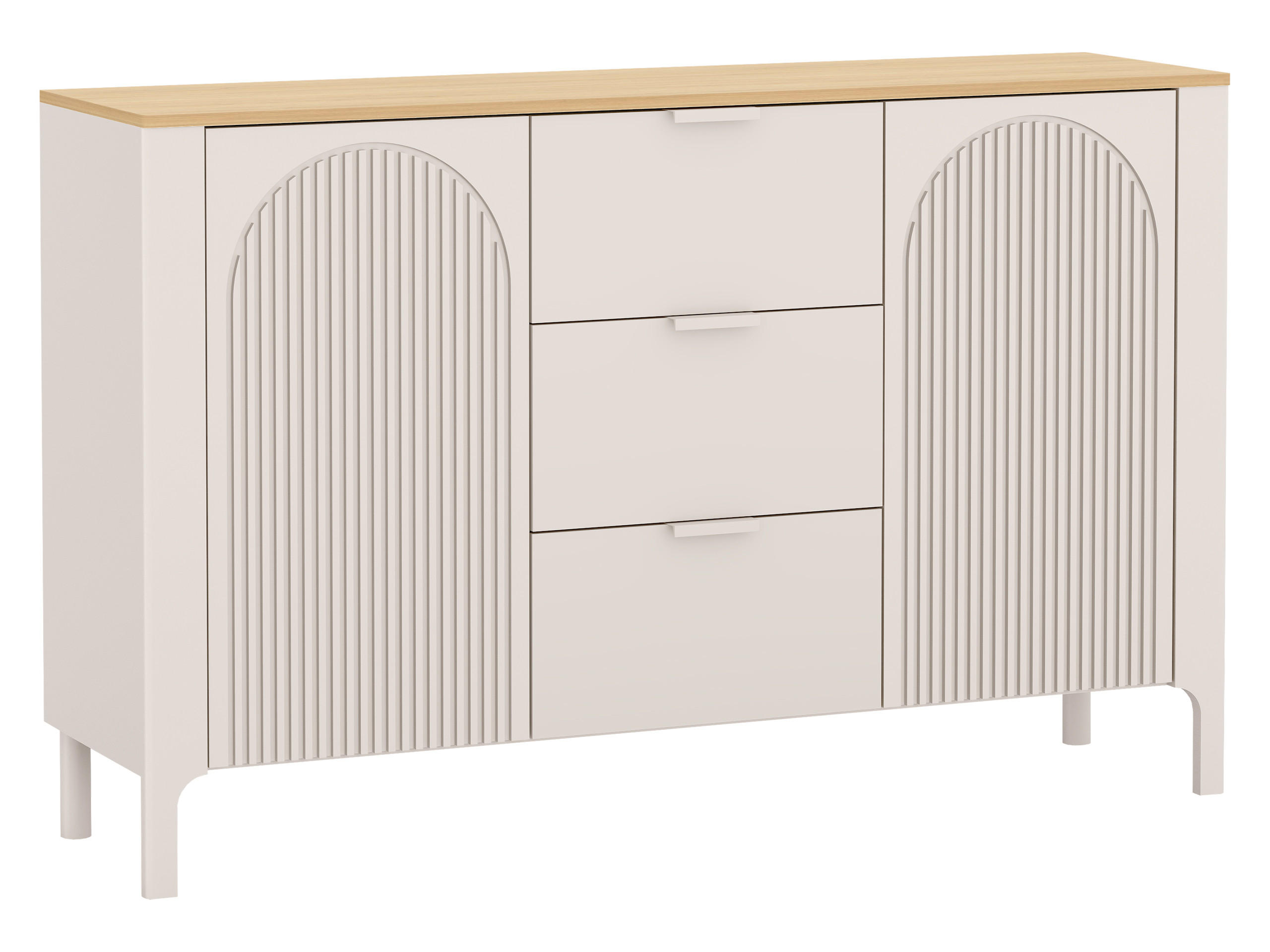 SIDEBOARD Marbella 01 - Kaschmir, Holzwerkstoff/Metall (154/96/41cm) - MIRJAN24