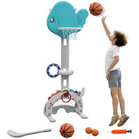 BASKETBALLKORB DE-18391 Blau/Grau - Multicolor, Kunststoff (46/51cm) - ComfortXL