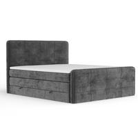 BOXSPRINGBETT Semplice Anthrazit 140/200 cm - Anthrazit/Schwarz, Holz/Holzwerkstoff (140/200cm) - Maison de Reve