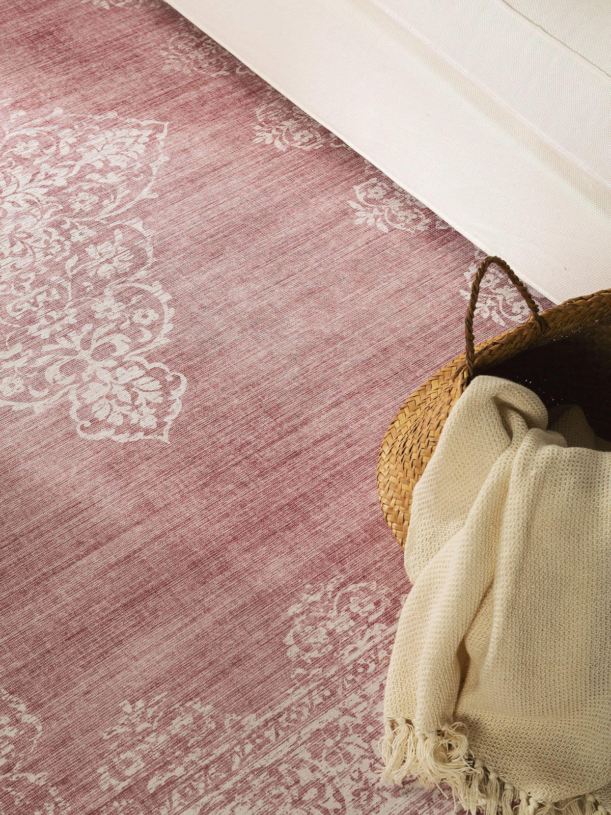 TEPPICH Laury Rosa 120x170 cm - Rosa, Textil (120/170cm) - benuta Pop