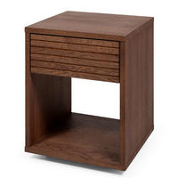 NACHTTISCH Emma, braune Birke, 38/40/50 cm - Braun, Holz (40/50/38cm) - WOODEK