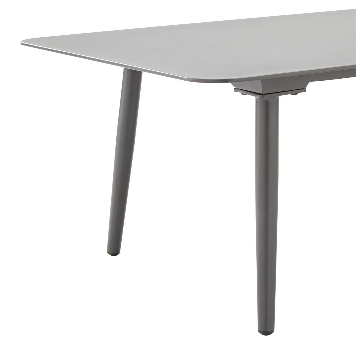 LOUNGEGARNITUR Mila Dunkelgrau Aluminium/Outdoorstoff - Dunkelgrau, Metall