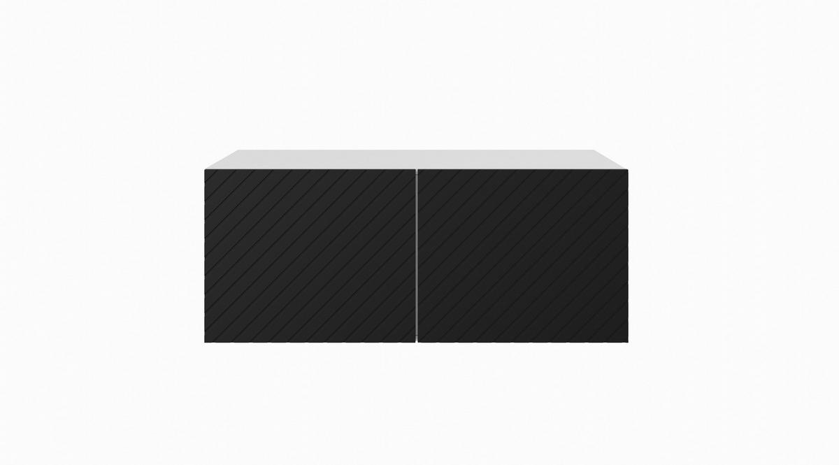TV-SCHRANK KLER - Schwarz/Weiß, Holzwerkstoff (100/41/40cm) - Meblini