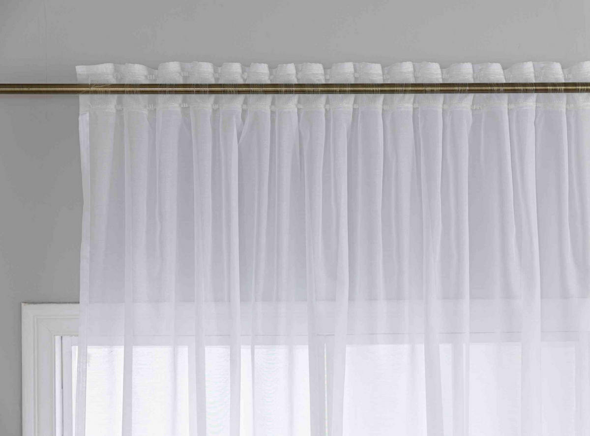 GARDINE Welle Wien Wien 245x300 cm - Weiß, Textil (300/245cm) - Gardinenbox