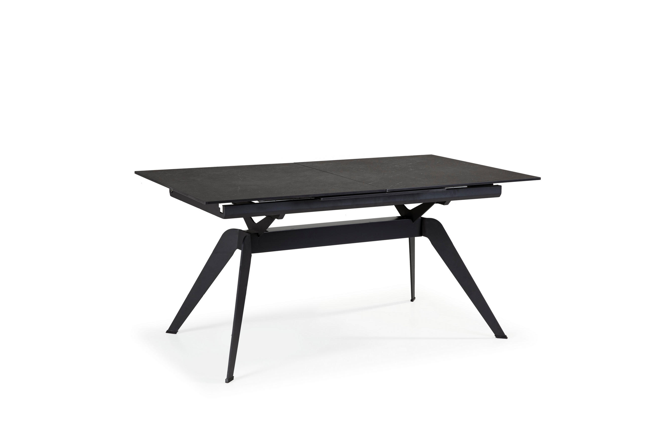 ESSTISCH Lula Schwarz 160/90/76 cm - Schwarz, Keramik (160/90/76cm)