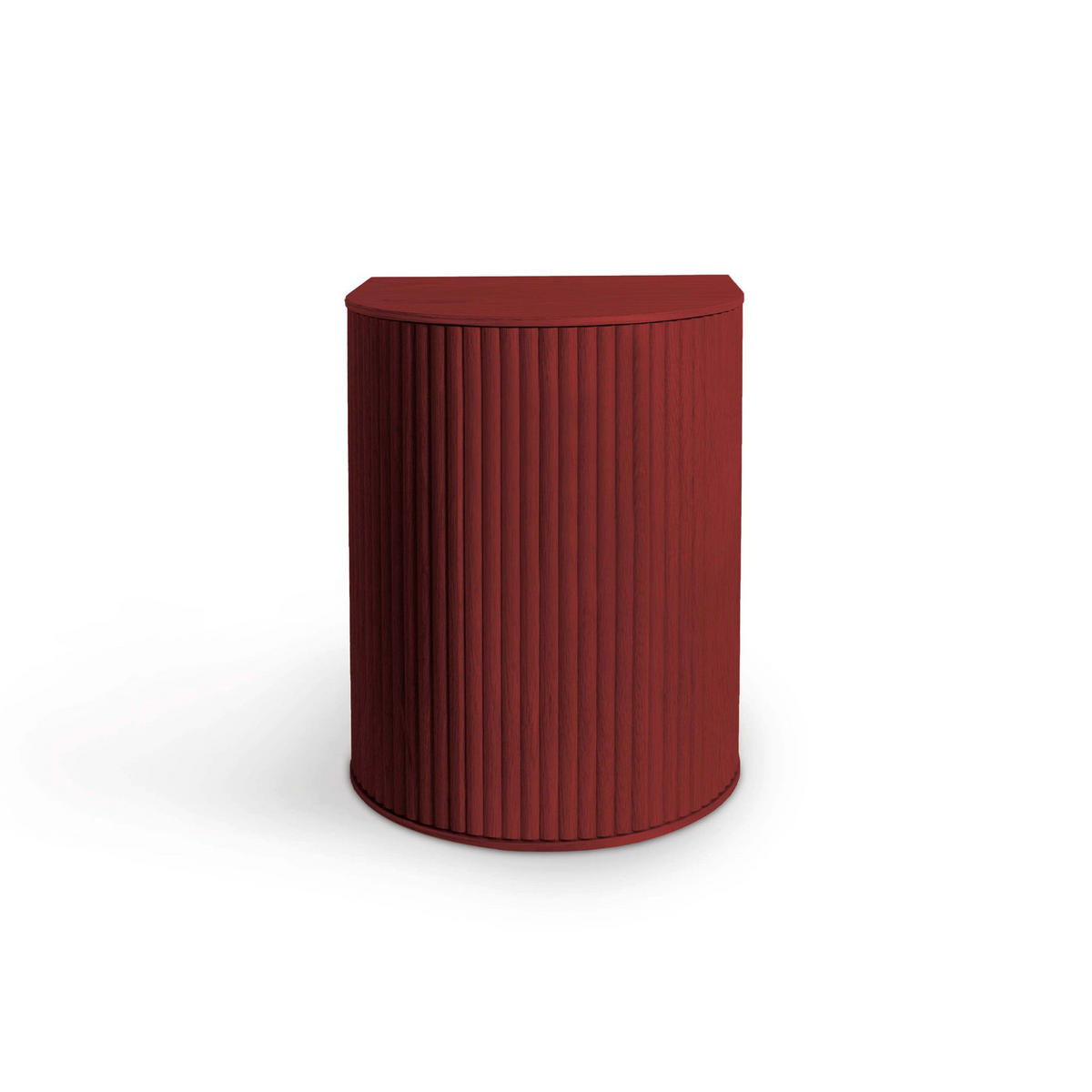 HOCKER Duna mit Stauraum - Dunkelrot, Holz (35/45/32.8cm) - Woodendot