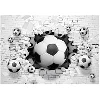 FOTOTAPETE Fußball Kinderzimmer Vliestapete Tapete 400x280 - Multicolor, Papier (400/280cm) - Wallarena