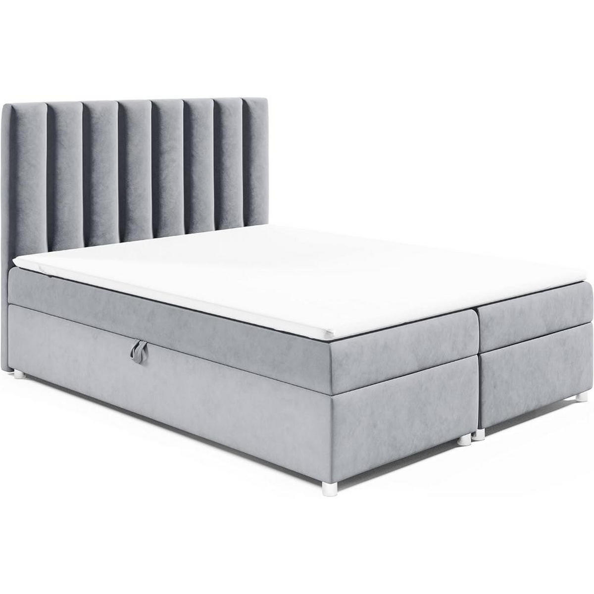 BOXBETT mit Bettkasten Trinity K-10 Bonellfederkern inkl. Topper - Rosa, Holz/Holzwerkstoff (160/200cm) - Best For Home