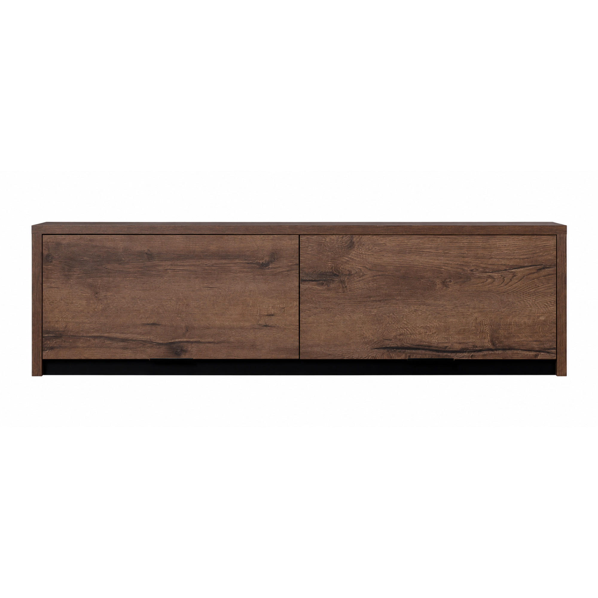 HÄNGESCHRANK Martin 120 cm - Schwarz Hochglanz/Schwarz, Holzwerkstoff/Metall (120/32/35cm) - Ravio
