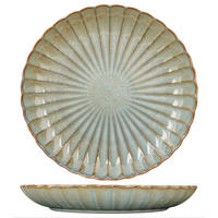 SPEISETELLER Gemütliche und trendige Astera- in Ozeanblau – Ø 27,5 cm – 4er-Set - Blau, Keramik (28/28/4cm) - Cosy & Trendy