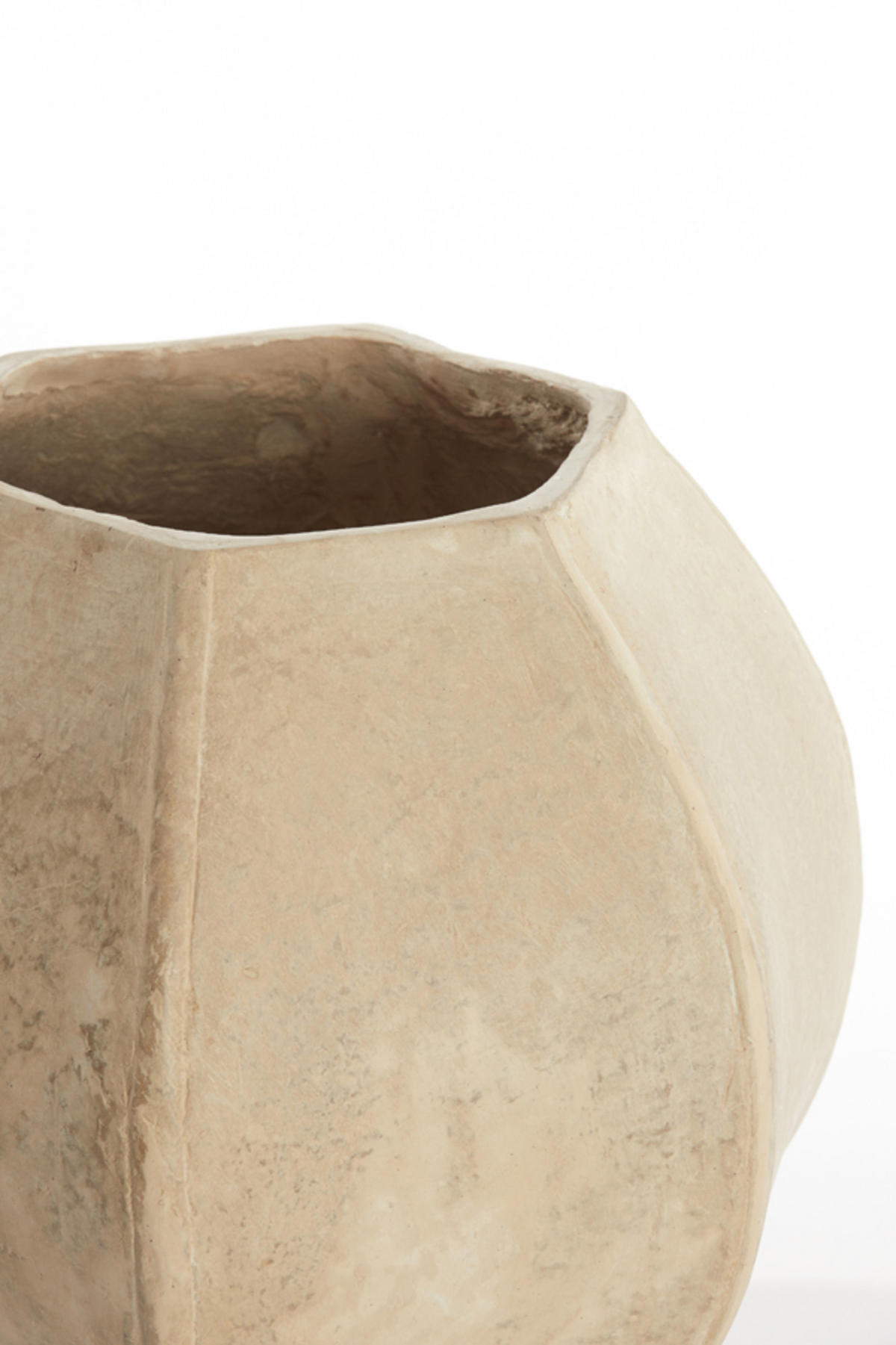 VASE Melis Weiß Ø37/32,5 cm - Weiß, Papier (32.5cm) - Light & Living