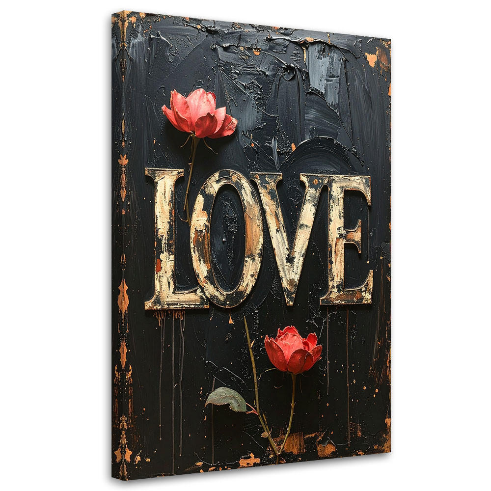 LEINWANDBILD Inschriften und Zitate 70x100cm - Schwarz, Textil (70/100cm) - Feeby