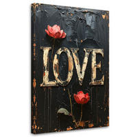 LEINWANDBILD Inschriften und Zitate 70x100cm - Schwarz, Textil (70/100cm) - Feeby