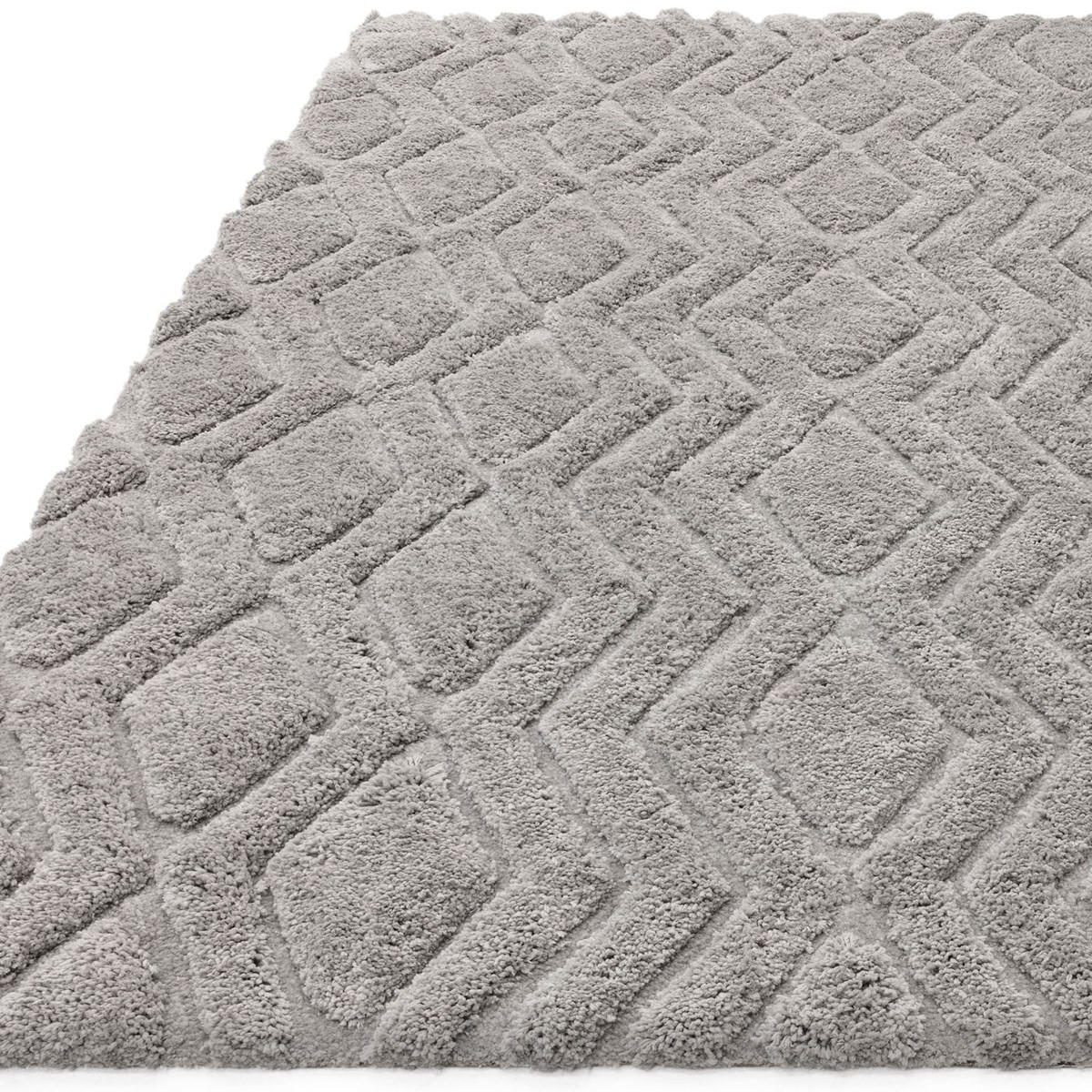 TEPPICH Moderner für Wohn- und Schlafzimmer JACKSON Grau 160 x 230 cm - Grau, Textil (160/230cm) - Novatrend