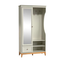 GARDEROBE Windsor Kaschmir, Eintürige mit Schublade und Spiegel - Kaschmir, Holzwerkstoff (100/193/41cm) - Bettso