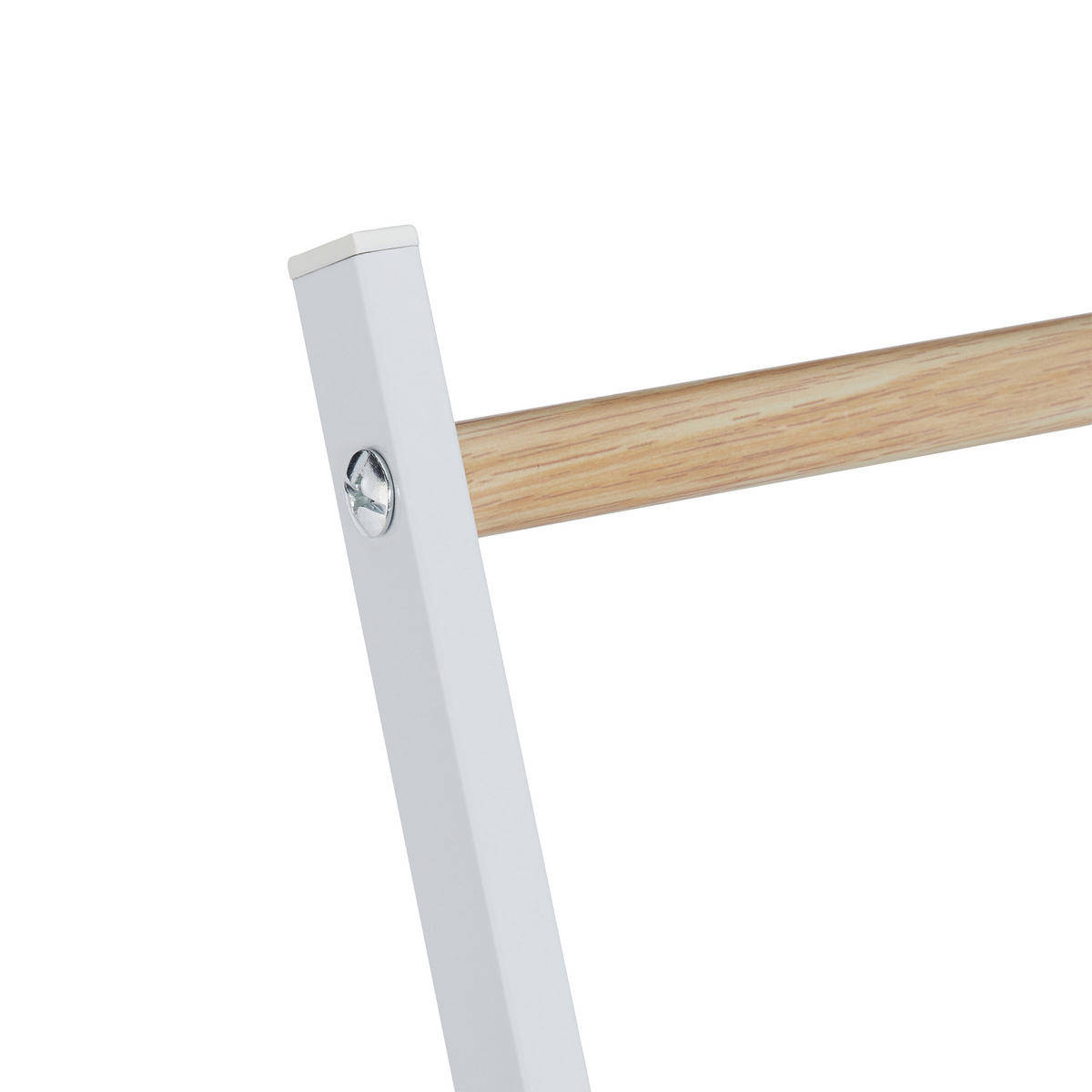 STOJAN na osušky - biela, kov (58/87/29.5cm) - Relaxdays