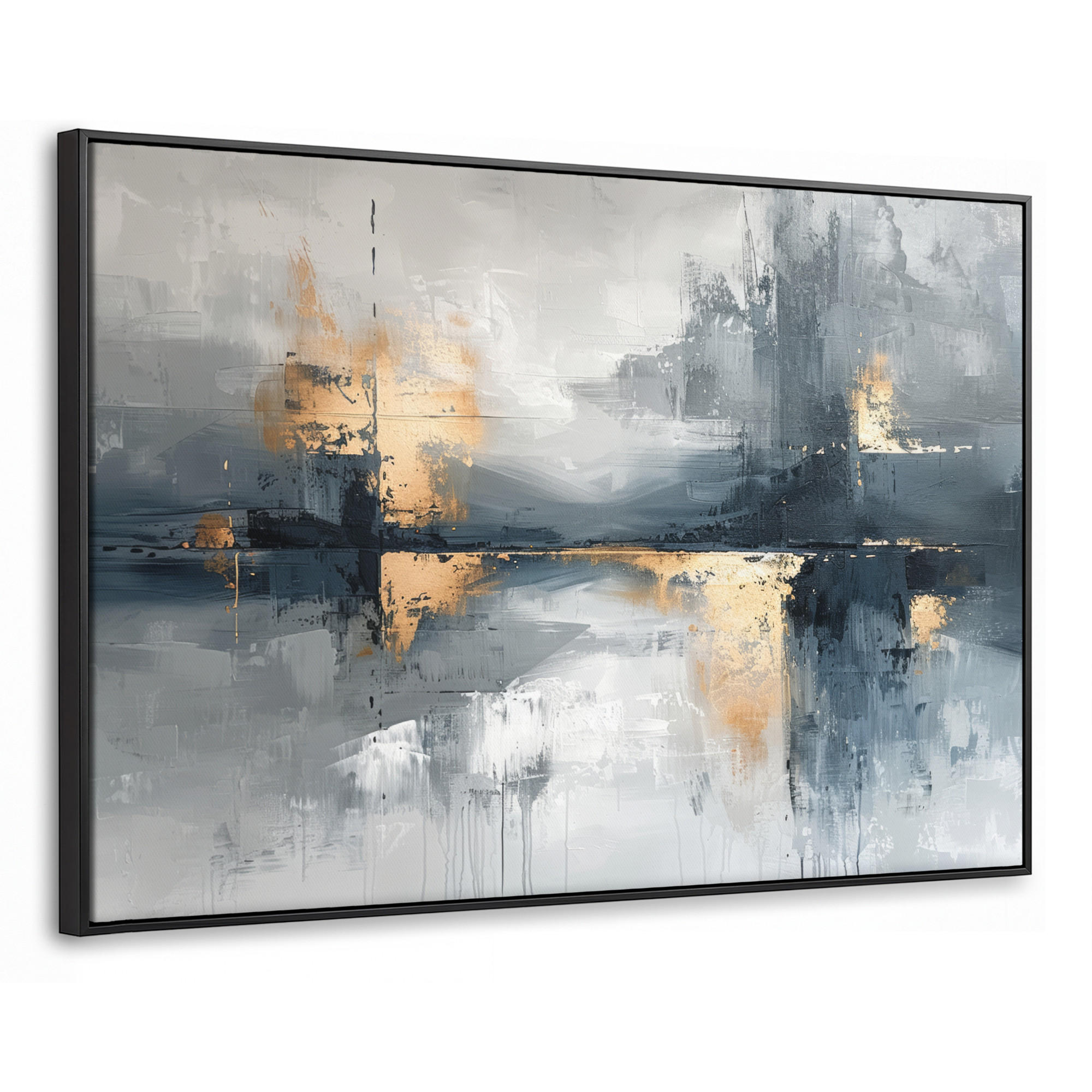 MuchoWow Leinwand Dunkelgrau 120x80 cm