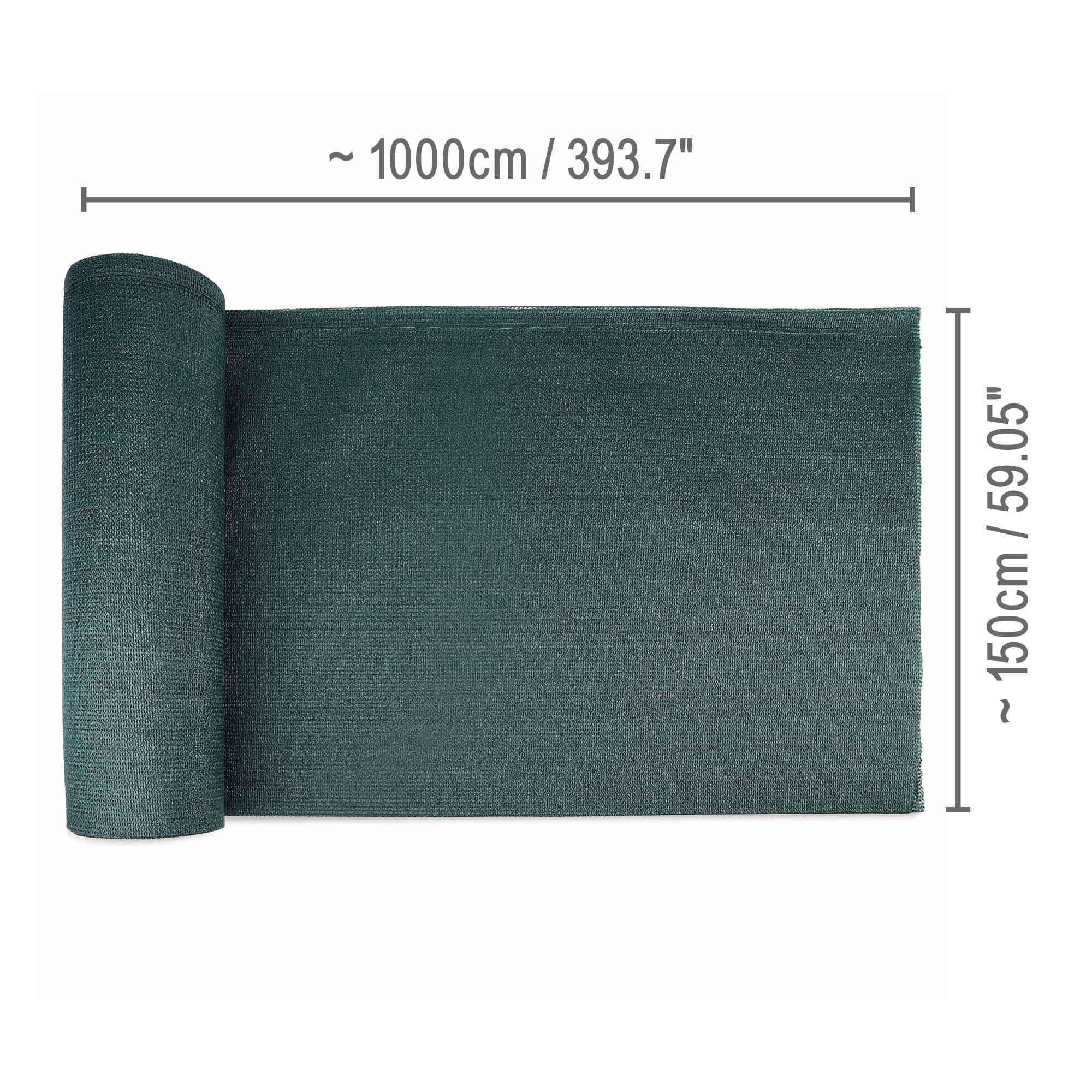 SICHTSCHUTZZAUN SolVision SG80 150/1000 cm Grün - Grün, Kunststoff (1000/150cm) - Sol Royal