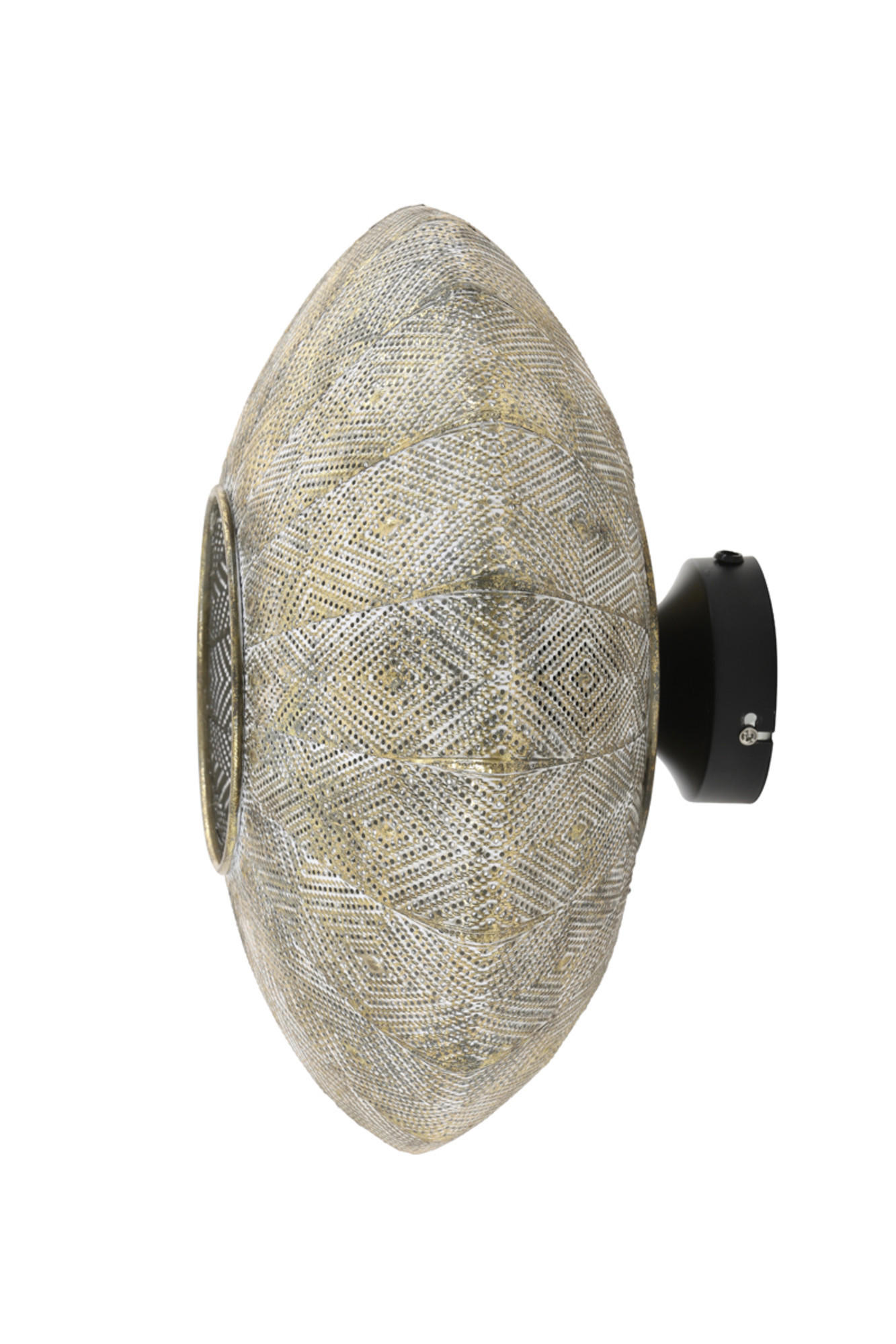 WANDLEUCHTE Lavello Gold Ø37,5/22 cm - Goldfarben, Metall (37.5/22/37.5cm) - Light & Living
