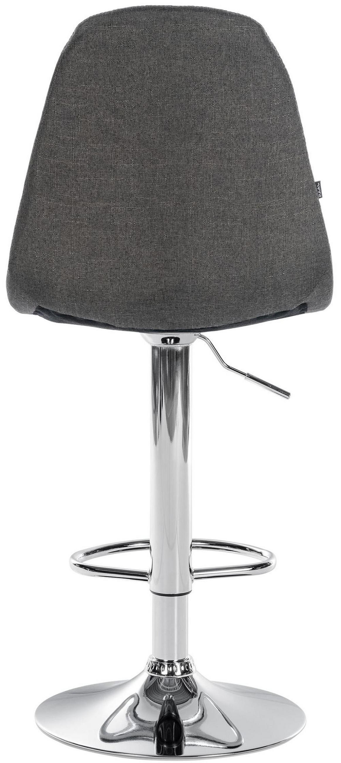 BARHOCKER Metall dunkelgrau - Dunkelgrau, Textil/Metall (47/99/56cm) - CLP