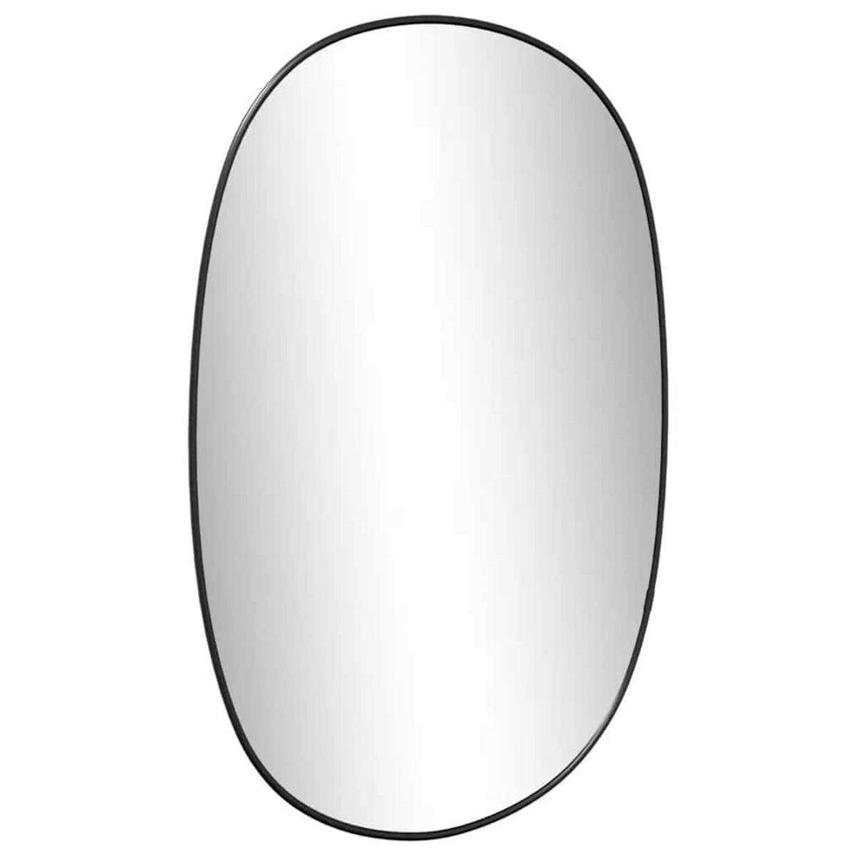 WANDSPIEGEL Schwarz 60x40 cm - Schwarz, Glas (40/60/1cm) - furnicato