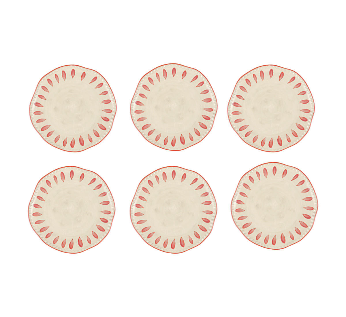 DESSERTTELLER Domitilla Magenta - Multicolor, Keramik (20cm) - Rose & Tulipani