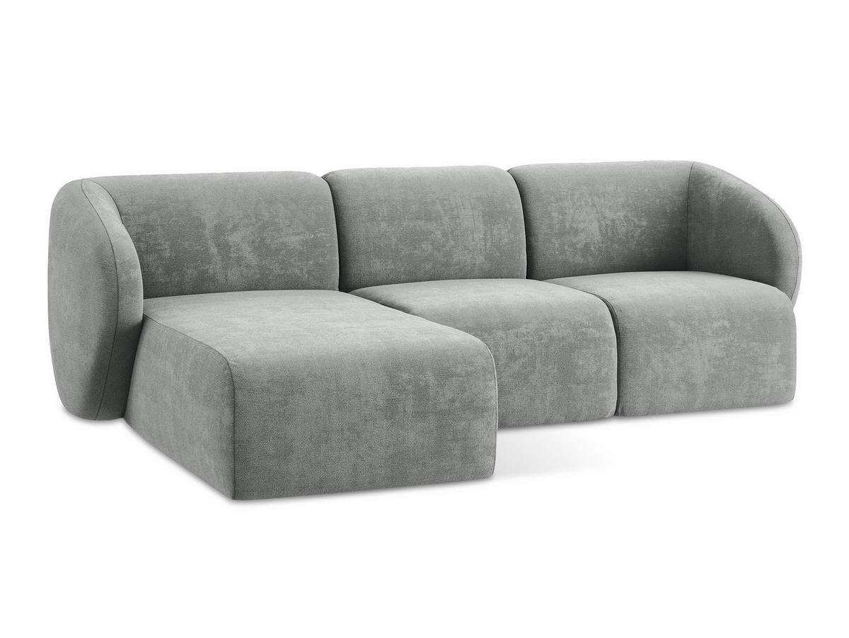 SOFAELEMENT Chenille Stoff Grün - Schwarz/Grün, Holzwerkstoff/Kunststoff (70/75/94cm) - Makamii