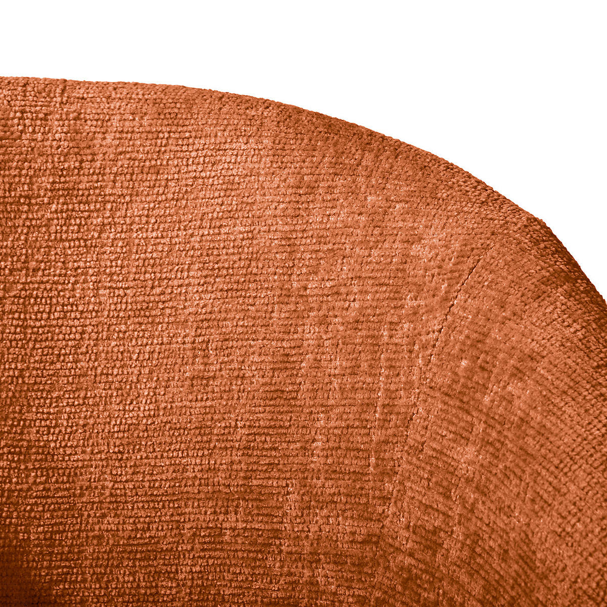 POLSTERSTUHL - 2er-Set - Chenille / Edelstahl - Terracotta, Textil/Metall (54/78/50cm) - home24